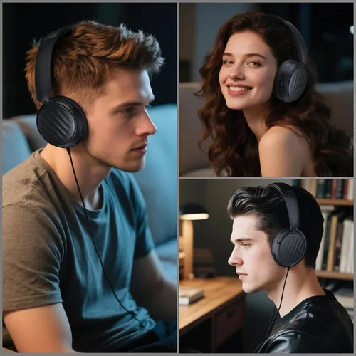 Vista 7 de Auriculares Bluetooth, auriculares híbridos con cancelación activa de ruido