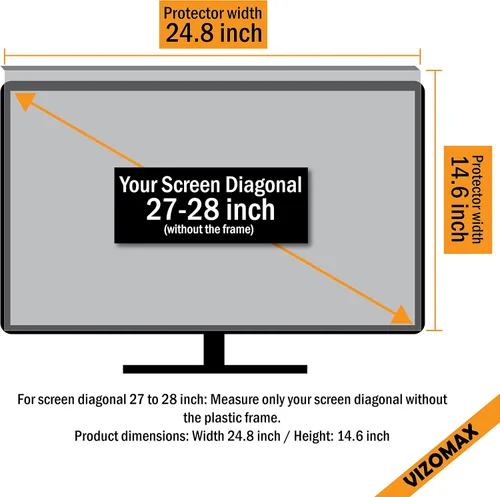 Vista 2 de TV Protector de pantalla para televisión LCD, LED y Plasma HDTV 28 pulgadas Azul