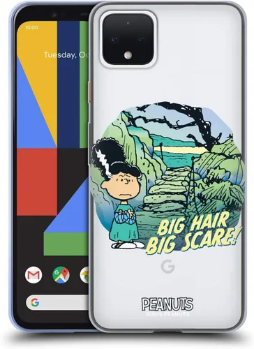 Vista 114 de Head Case Designs Funda de gel Spooktacular con licencia oficial de Peanuts Linus y Snoopy [protección de grado militar] compatible con Google Pixel