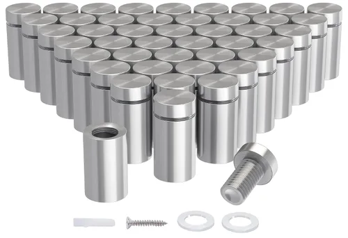Vista 8 de LuckIn Paquete de 20 tornillos de separación (1/2 pulgada de diámetro x 3/4 pulgadas de largo), accesorios de montaje de acero inoxidable