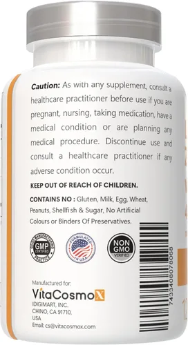 Vista 5 de Luteína con zeaxantina, cápsulas veganas, 120 unidades, 40 mg de luteína + 4 mg de zeaxantina por porción, sin OMG, sin gluten