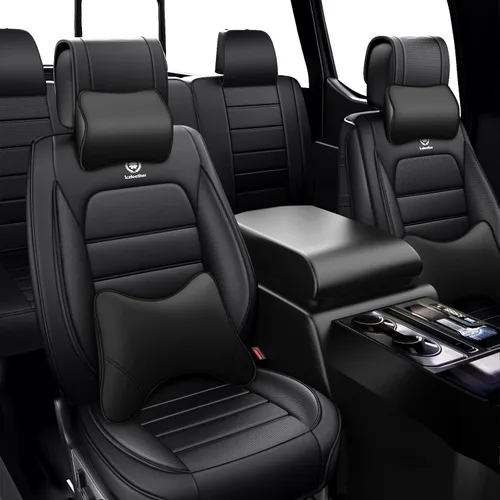 Vista 9 de Cubiertas de asiento ILMO para camiones 2009-2026 F150, 2011-2026 F250 F350 XL XLT Super Duty Crew Cab Lariat King Ranch Platinum, protectores