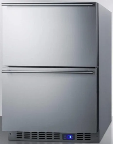 Vista 3 de Summit CL2R248 - Refrigerador integrado de 24 pulgadas de ancho con 2 cajones, sin escarcha, listo para panel (panel no incluido)