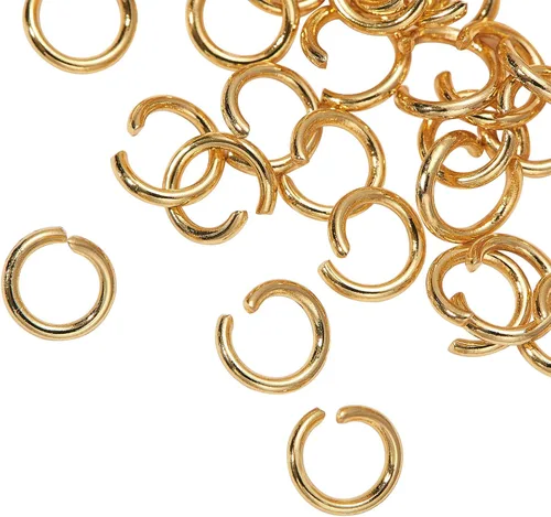 Vista 9 de DanLingJewelry 1000 anillos de salto abiertos de acero inoxidable 304 calibre 17 de 0.394 in para hacer joyas, conectores de joyería, encontrar