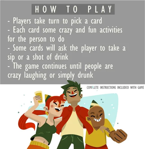 Vista 4 de exciting Lives Juego de beber para fiestas borrachas, divertido juego de beber para adultos para fiestas y preguntas divertidas, divertidas