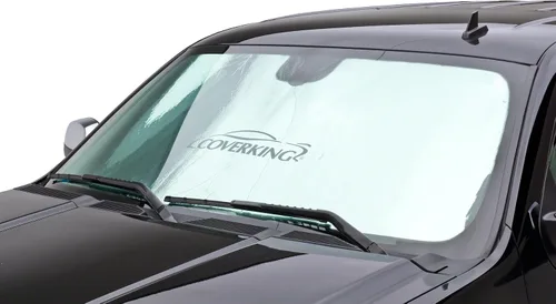 Vista 4 de Coverking Custom Sombrilla para determinados modelos de Hyundai Sonata – Espuma de Mylar con reflectante (Plata)