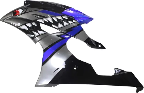 Vista 7 de Shark Attack - Kit completo de carenado de plástico ABS azul plateado compatible con Yamaha YZF-600 R6 2008 2009 2010 2011 2012 2013 2014 2015 2016