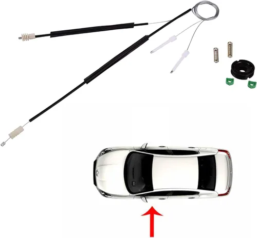 Vista 2 de EDK Kit de Reparación de Elevalunas Compatible con Volvo C70 Cabrio Convertible CC 1997-2004 Delantero Izquierdo