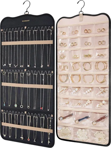 Vista 8 de Bolsas para joyería BAGSMART 50 piezas, pequeñas bolsas con cierre de cremallera para anillos, 5 x 7.6 cm, PVC, para empaquetado de aretes