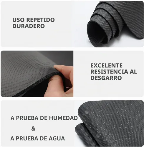 Vista 6 de Alfombrilla para caminadora, alfombrilla para bicicleta compatible con bicicleta Peloton, caminadora elíptica, almohadilla plegable