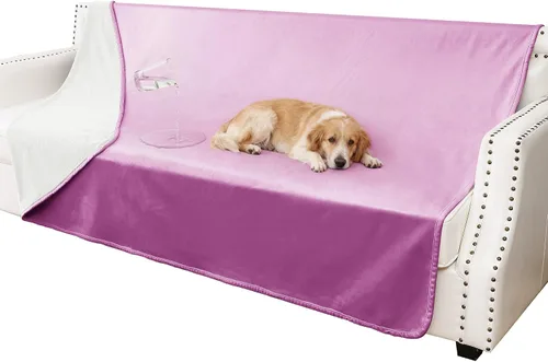 Vista 15 de Manta impermeable para perros pequeños, a prueba de fugas, manta reversible para sofá, cama, protector de muebles lavable a máquina, 25 x 35