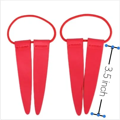 Vista 7 de DAZCOS Peluca de cosplay de anime para niñas y mujeres, cabello azul con cuerda roja
