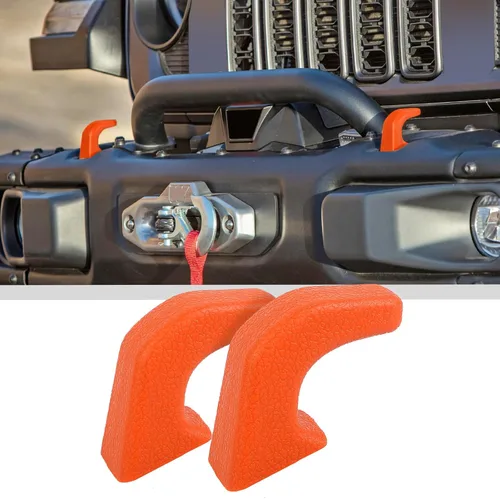 Vista 14 de JWWY Cubiertas de Gancho de Remolque para Parachoques Cubierta Protectora de Receptor de Enganche de Remolque Funda de Goma para Cabrestante