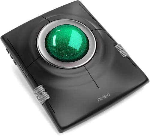 Vista 12 de Nulea M512 ratón inalámbrico Trackball, Trackball ergonómico de 55mm, DPI ajustable para control preciso, Compatible con mano izquierda o derecha