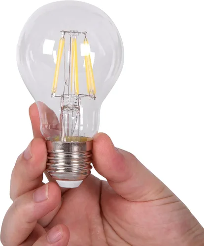 Vista 3 de Bombilla CC de 12 V, A19, A60, 3000 K, 4 W, luz blanca cálida, filamento Edison E26, lámpara de base de tornillo CC de bajo voltaje, RV, barco