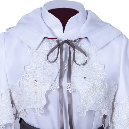 Vista 5 de CosplayDiy Vestido de mujer para disfraz de mago blanco de Final Fantasy XIV