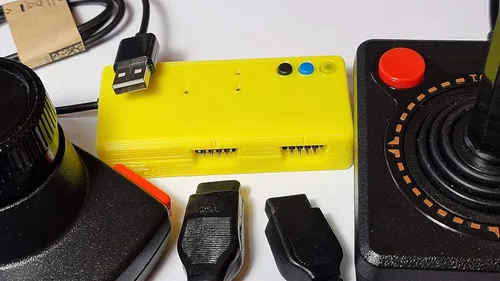 Vista 4 de Adaptador USB para Atari Joystick, Paddle, Conducción por iCode, Convertidor de Puertos DB9 Duales, Edición Pro Plus