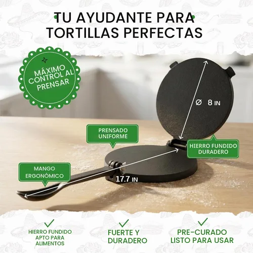Vista 4 de Tortillada - Prensa de tortilla con libro electrónico con 50 recetas