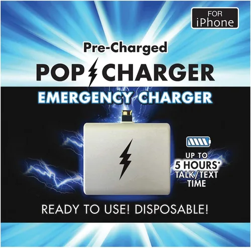 Vista 2 de Cargador Pop Charger de emergencia, para iPhone