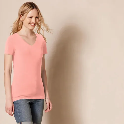 Vista 491 de Amazon Essentials Women's Regular-Fit Short-Sleeve Crewneck T-Shirt