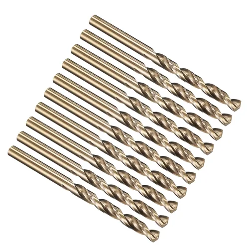 Vista 68 de PATIKIL Broca Jobber de 0.039 in, vástago recto M35 cobalto 5% acero de alta velocidad 135° acabado dorado para metal duro de acero inoxidable - 2