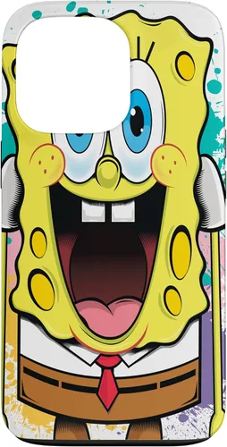 Vista 10 de Funda para iPhone 17 de Bob Esponja con salpicaduras de pintura