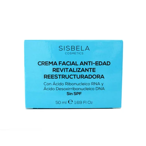 Vista 2 de Crema hidratante facial antienvejecimiento revitalizante y reestructurante para uso diario con ARN y ADN, 1.70 onzas líquidas
