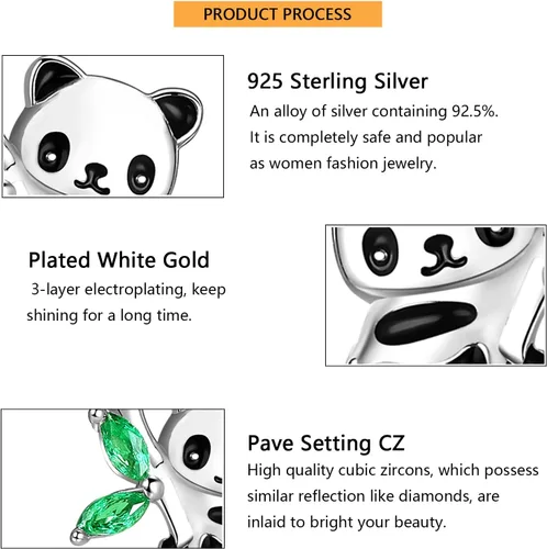 Vista 6 de AxolotlFoxPandaUnicornHorseDog Earrings 925 Sterling Silver Hypoallergenic Animal Stud Earrings Jewelry Gifts for Girls Kids Women