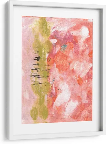 Vista 10 de Canvas Lab Rosy Composition II by Naomi McCavitt 11 x 15 in Fine Art Framed Print, Frame Color: Black, With Mat