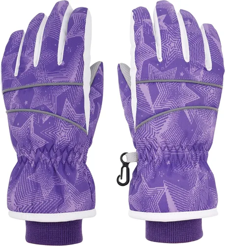 Vista 2 de SimpliKids Guantes de esquí y snowboard impermeables para niña