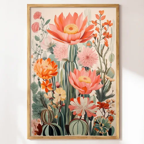 Vista 9 de Arte de pared de paisaje del desierto, arte en lienzo de agave, imágenes de cactus del desierto, cuadros de fotografía de naturaleza, cuadros