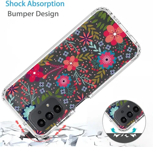 Vista 7 de Funda para Galaxy A13 4G/A13 LTE 4G SM-A135F con protector de pantalla de vidrio templado, suave 360 cuerpo completo, a prueba de golpes