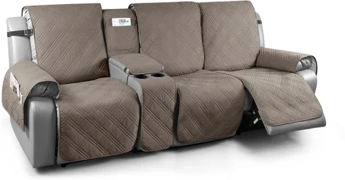 Vista 15 de TAOCOCO - Funda impermeable para sofá biplaza reclinable con consola central, 2 plazas