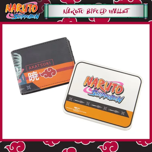 Vista 2 de Concept One Naruto - Billetera plegable, delgada con lata decorativa para hombres y mujeres, multicolor, Multi, Naruto - Billetera plegable, delgada
