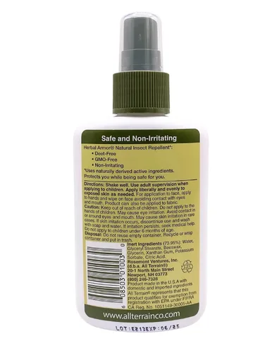 Vista 2 de Spray repelente de insectos a base de hierbas 4 OZ