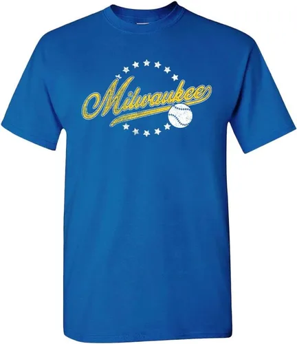 Vista 38 de Camiseta de hombre estilo vintage del equipo para aficionados al béisbol