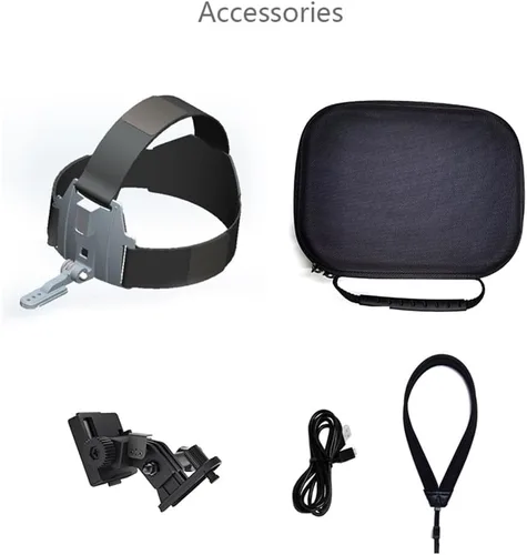 Vista 4 de Aetheria NV8300 - Gafas de visión nocturna 3D 4K montadas en casco, binoculares engranaje infrarrojo de visión nocturna, telescopio de visión