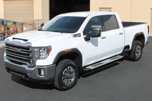 Vista 7 de Raptor Series Estribos escalones de 6 pulgadas de aluminio estilo OEM compatible con cabina extendida/doble 07-18 Silverado/Sierra 1500 07-19