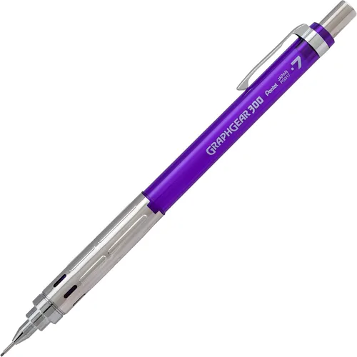 Vista 10 de Pentel GraphGear 300 - Lápiz mecánico, caja de 12 lápices, color negro, 0.028 in