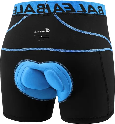 Vista 32 de baleaf Pantalones cortos de ciclismo acolchados 3D para hombre, ropa interior de ciclismo MTB Liner