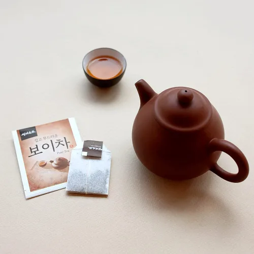 Vista 9 de Ssanggye Té Pu-erh de 0.02 oz x 40 bolsitas de té, 100% de fermentación natural Puer Pu'er, contiene cafeína natural, antiinflamación, mejora