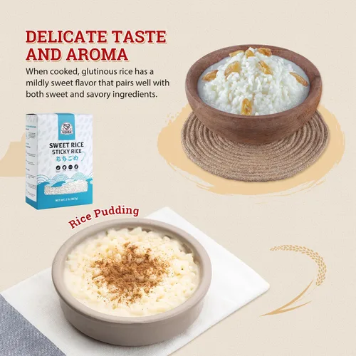 Vista 6 de 52USA - Arroz pegajoso dulce de 2 libras (32 onzas), arroz glutinoso