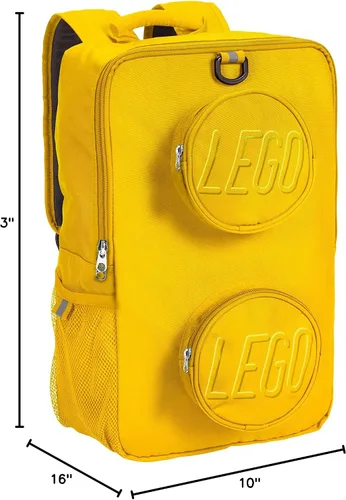 Vista 6 de LEGO Mochila de ladrillo Lego - equipaje de mano morado, Amarillo, Tamaño único