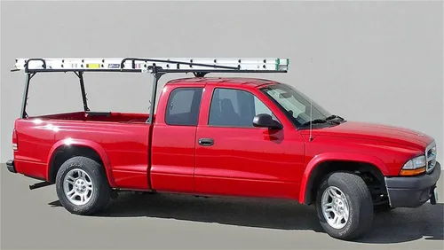 Vista 5 de Estante de riel 2 para Toyota Tacoma 2005-2022, cama corta, color negro