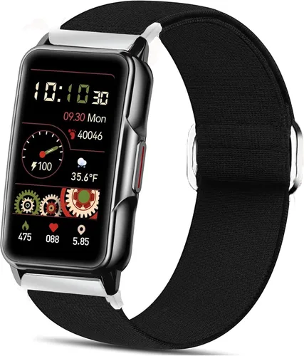 Vista 14 de Lamshaw Compatible con la correa de reloj inteligente Mindrose, correa ajustable elástica elástica de 0.71 pulgadas, compatible con reloj Mindrose