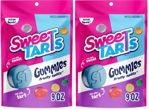 Vista 13 de SweeTARTS Rope Bites Candy, frutas mixtas, bolsa resellable de 8 onzas (paquete de 3)