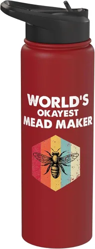 Vista 12 de Okayest Mead Maker Meadmaking Mead Homebrew Brewer Men's Stainless Steel Insulated Water Bottle