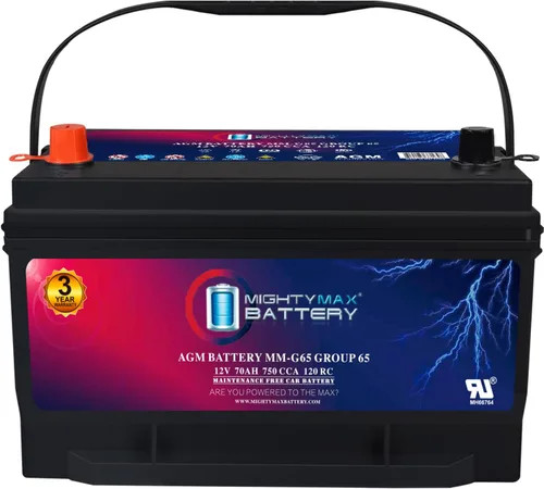 Vista 18 de Mighty Max Battery MM-AUX12 Auxiliary Battery 12V 12Ah, 20RC, 200 CCA Rechargeable AGM Car Battery