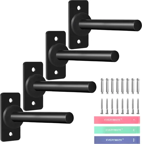 Vista 10 de EVERYMATE Soporte para placas de peso, soporte de placa de peso de montaje en pared para placas de parachoques, capacidad máxima de peso de 330