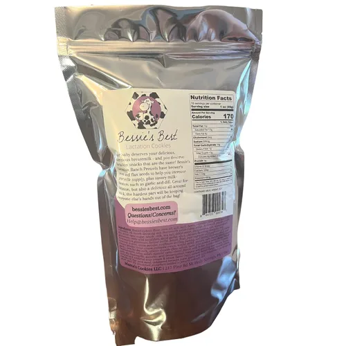Vista 6 de Bessie's Best Lactation Pretzels Pretzels con sabor a rancho Snacks de lactancia estimulantes de leche Aumentar el suministro de leche